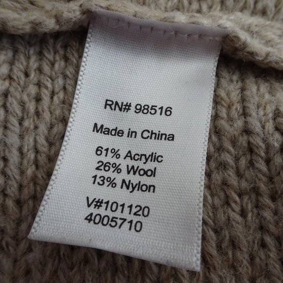 Coldwater Creek Size L 14-16 Tan Bolero/Cardigan/Sweater/Shrug/Jacket - Picture 8 of 9